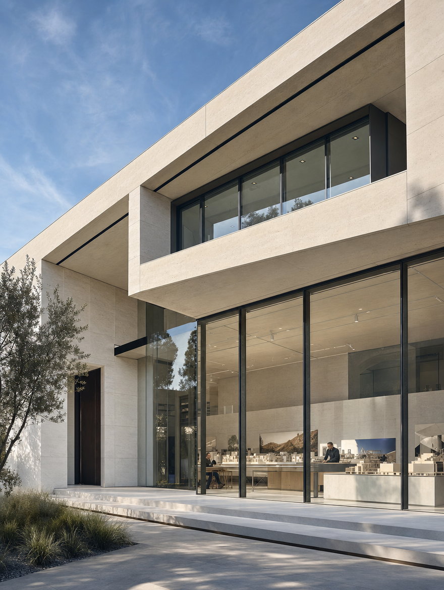 Estudio de dirección visual de Renderwave Estate